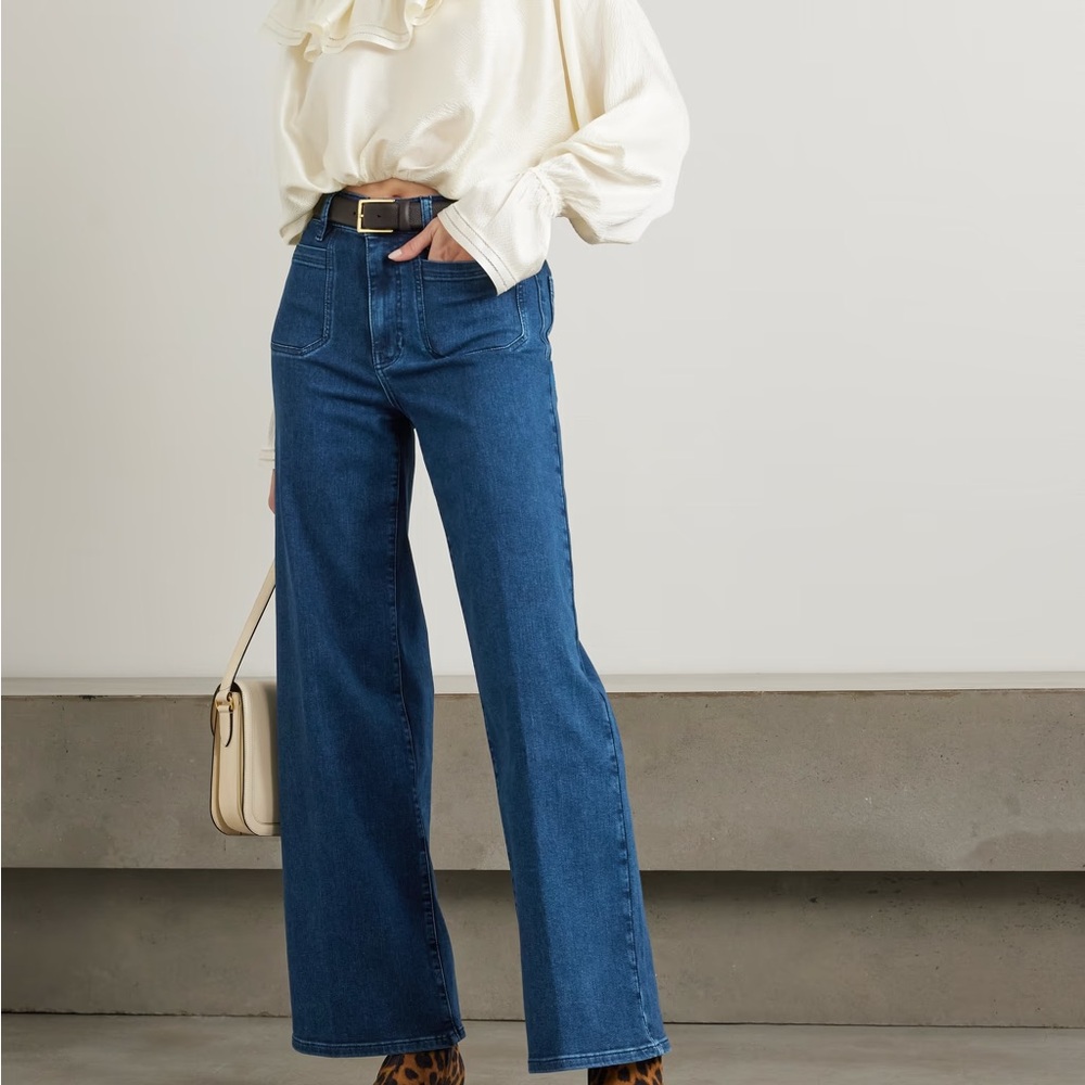 Frame Slim Palazzo Jeans